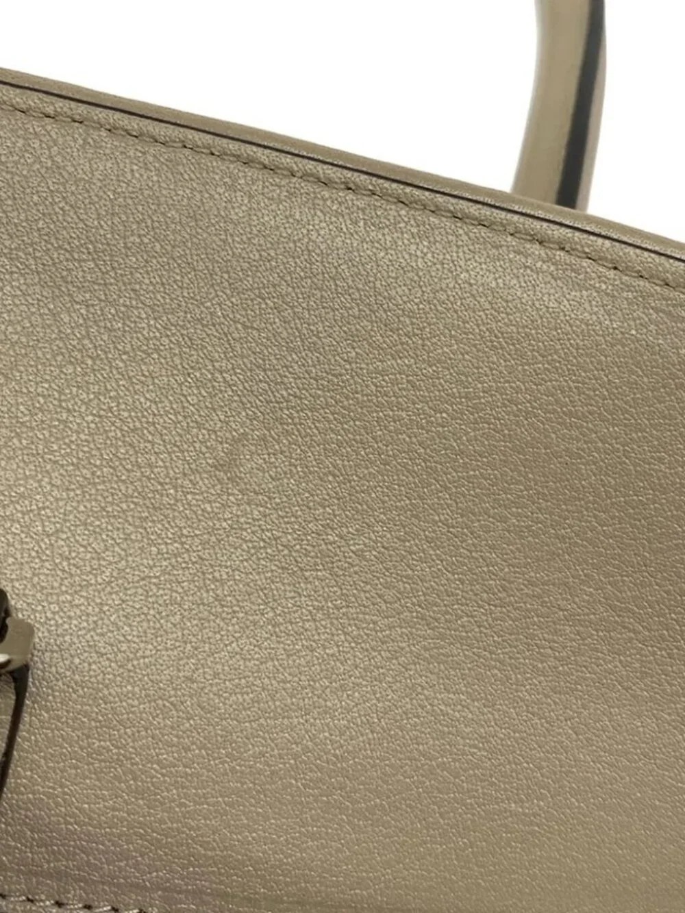 MARNI TULIPEA Small Top-Handle Bag BMMP0167U0 Gray Beige Leather Tote Bag